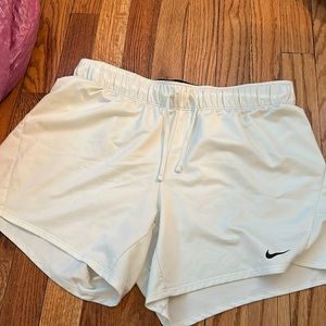 White dry fit Nike shorts